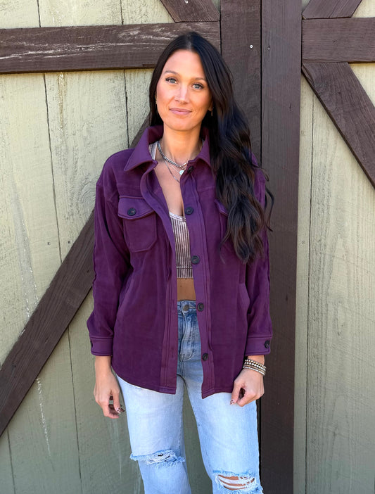 Button Me Down Shacket