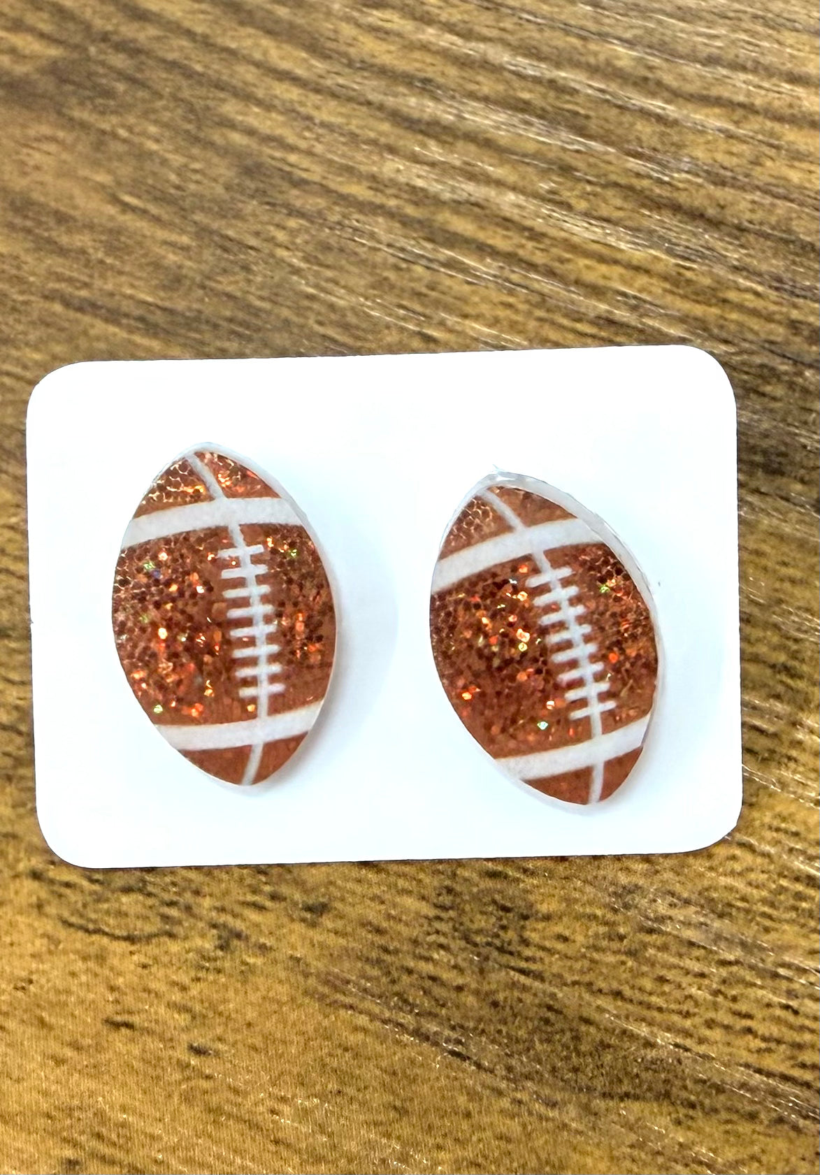 Acrylic Sport Stud Earrings