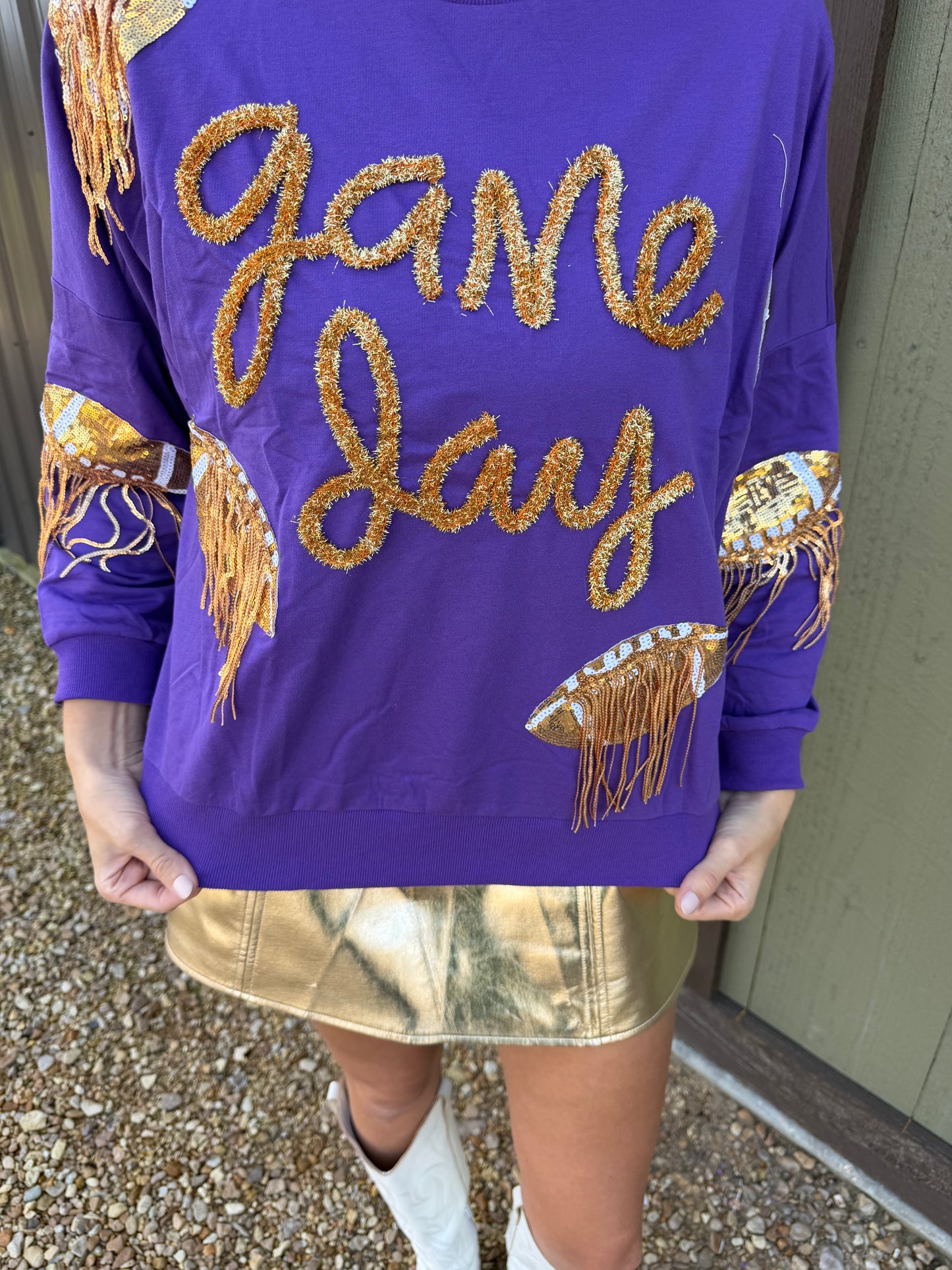 Glitz and Gameday Sweater