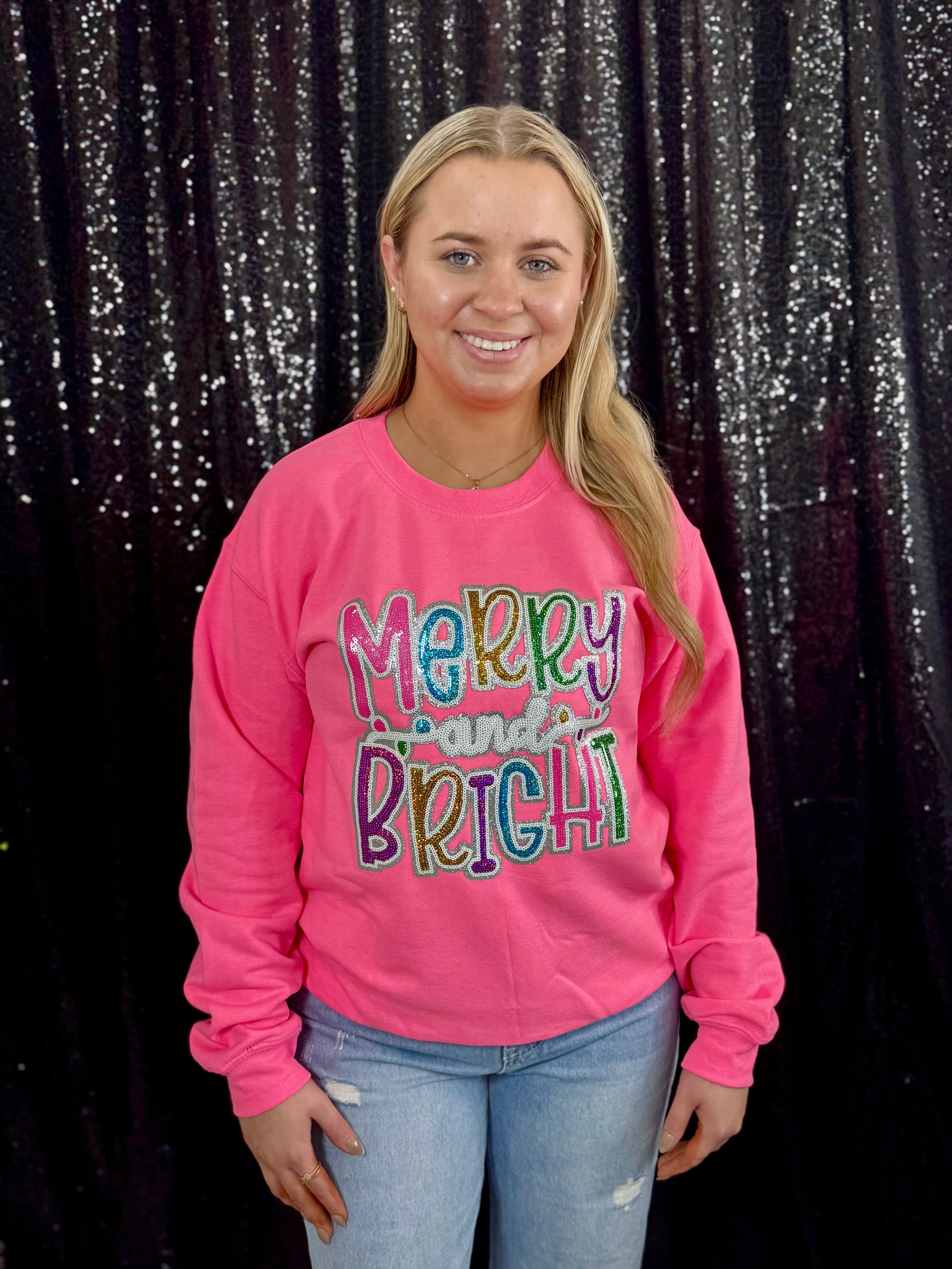 Merry & Bright Patch Sweatshirt