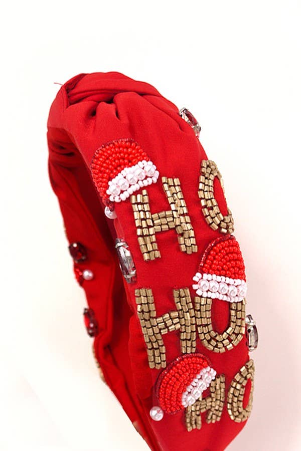 HO HO HO CHRISTMAS HOLIDAY HEADBAND