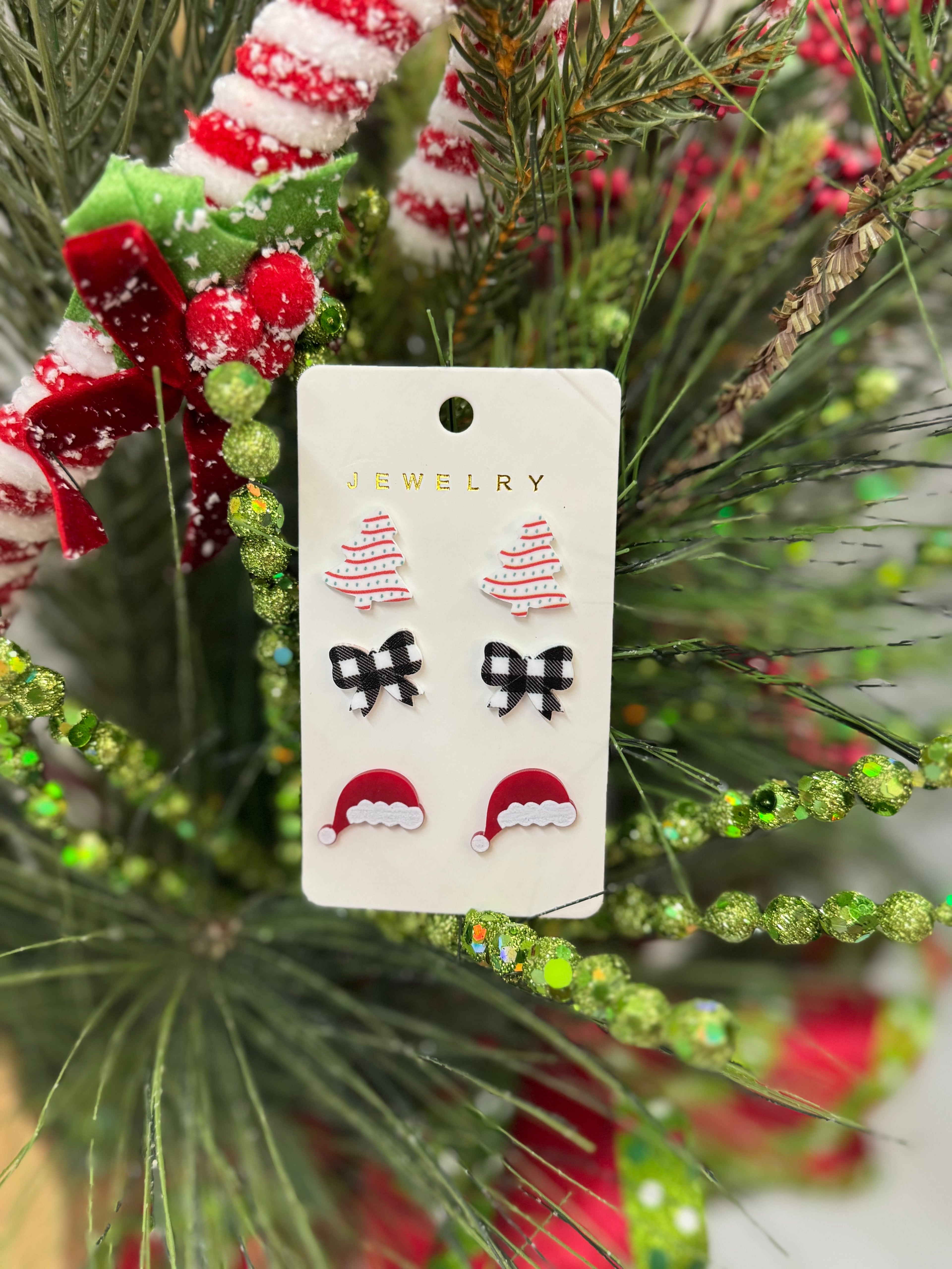 Tis the season trio stud set