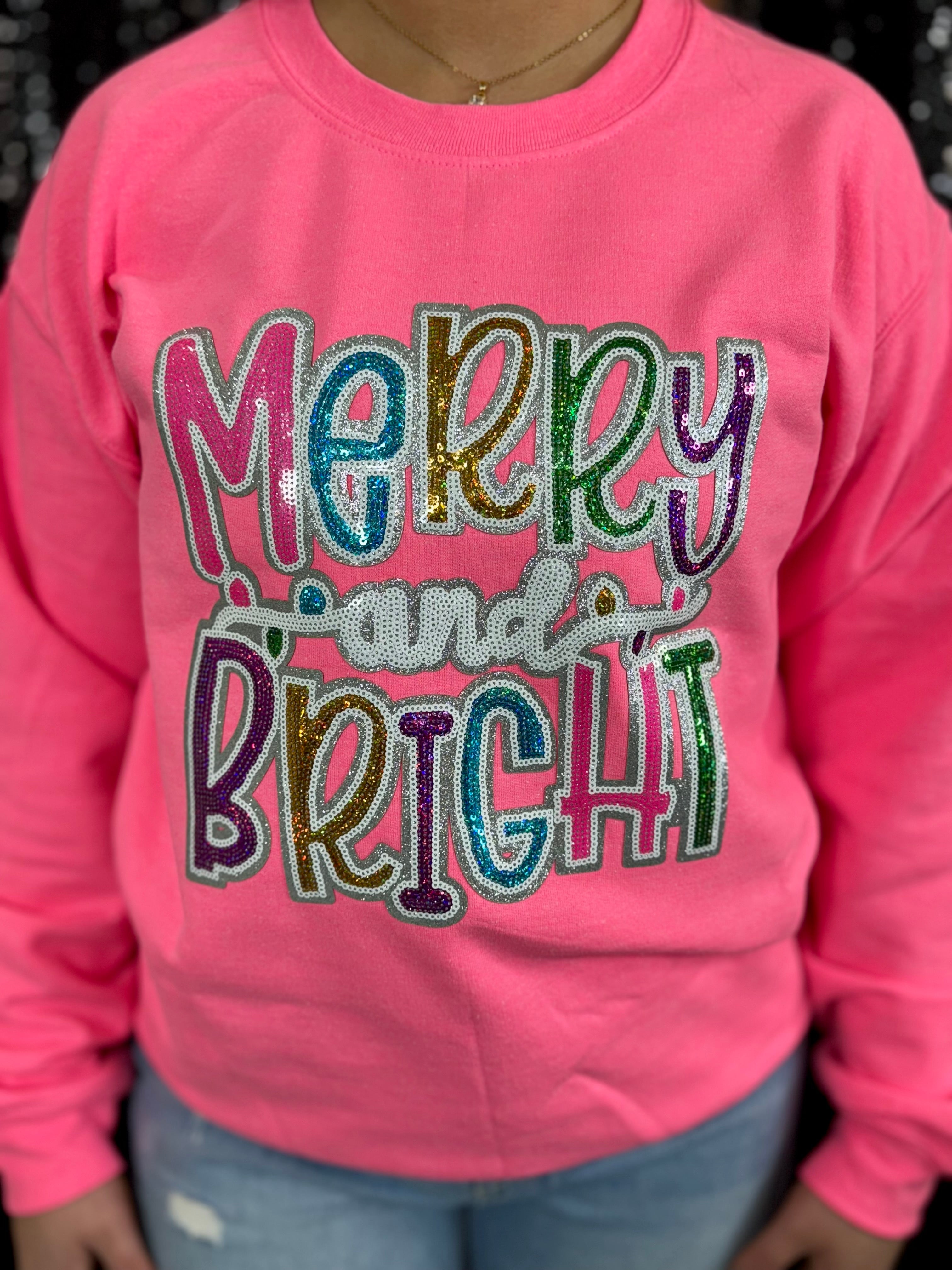 Merry & Bright Patch Sweatshirt