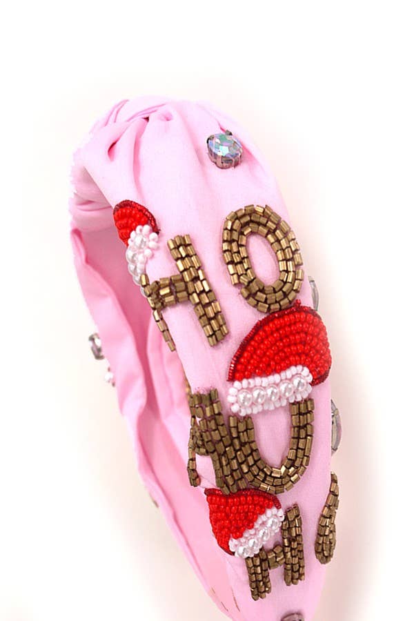 HO HO HO CHRISTMAS HOLIDAY HEADBAND
