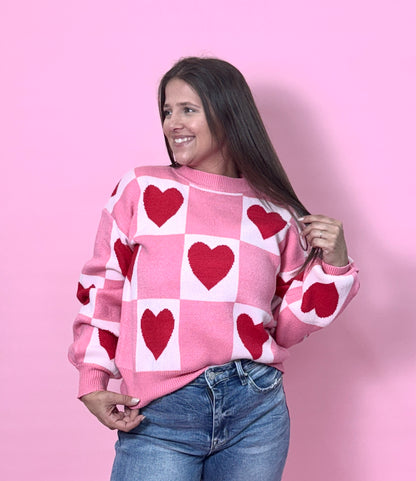 Queen Of Hearts Sweater