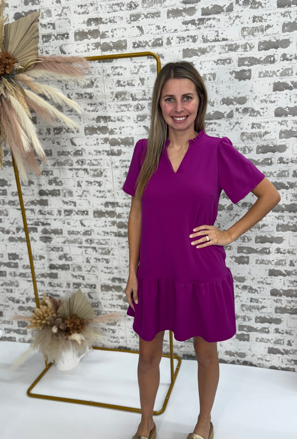The Fuchsia Flair Dress