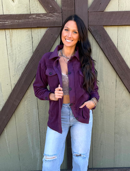 Button Me Down Shacket