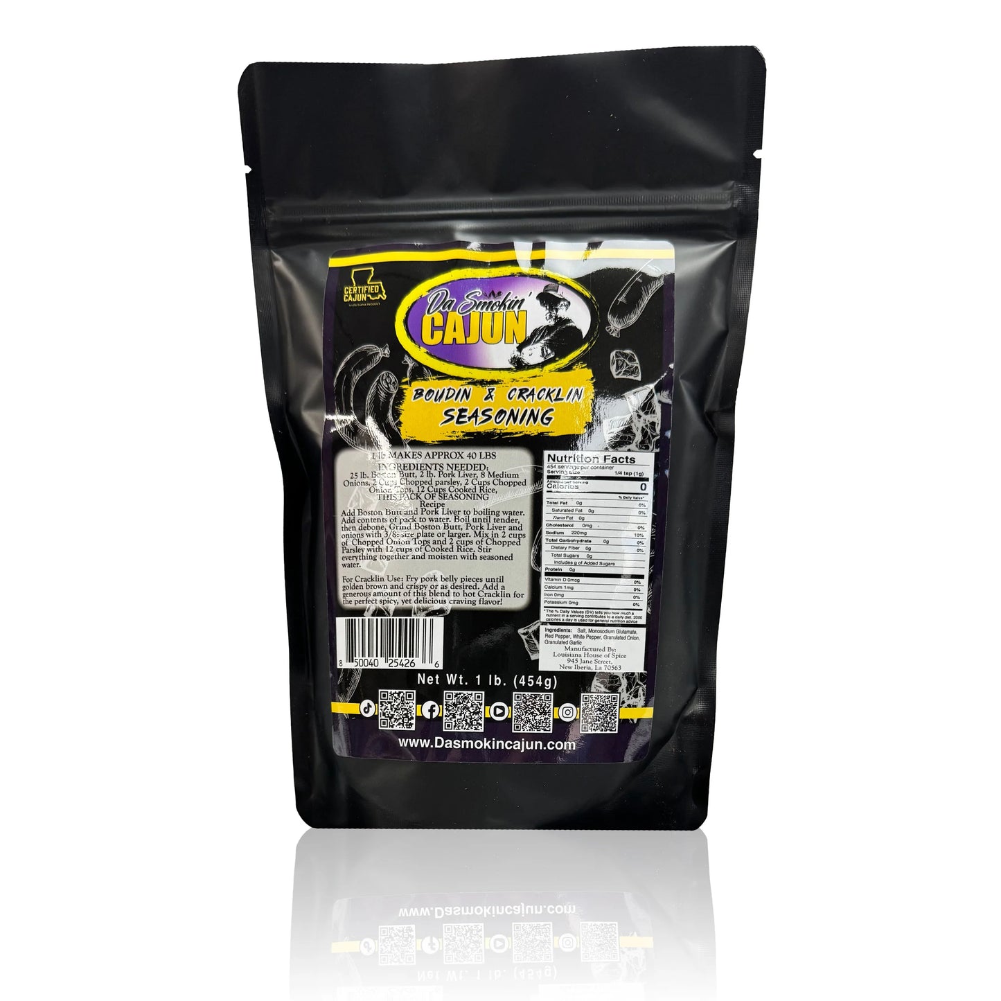 Da Smokin' Cajun- Boudin & Cracklin Seasoning