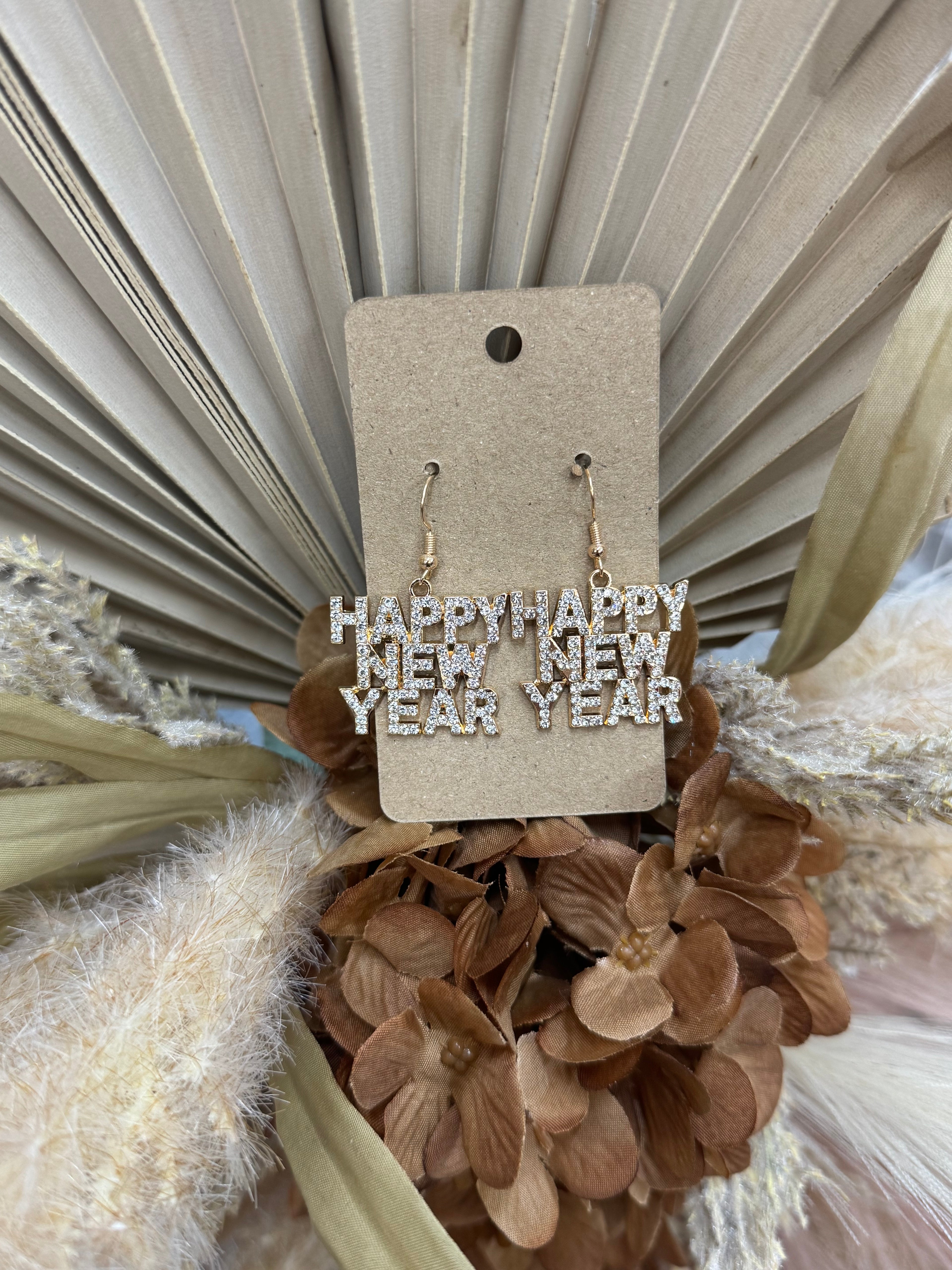 Happy New Year Earrings