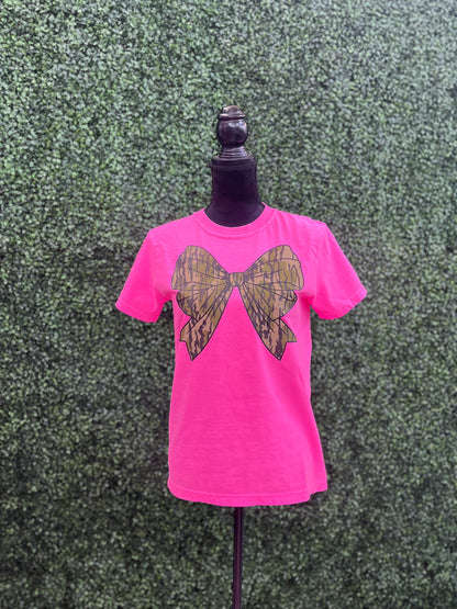 Bright & Bowed Camo Tee