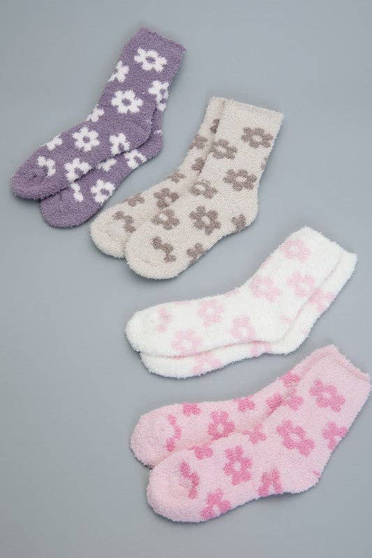 Daisy Cozy Fleece Socks
