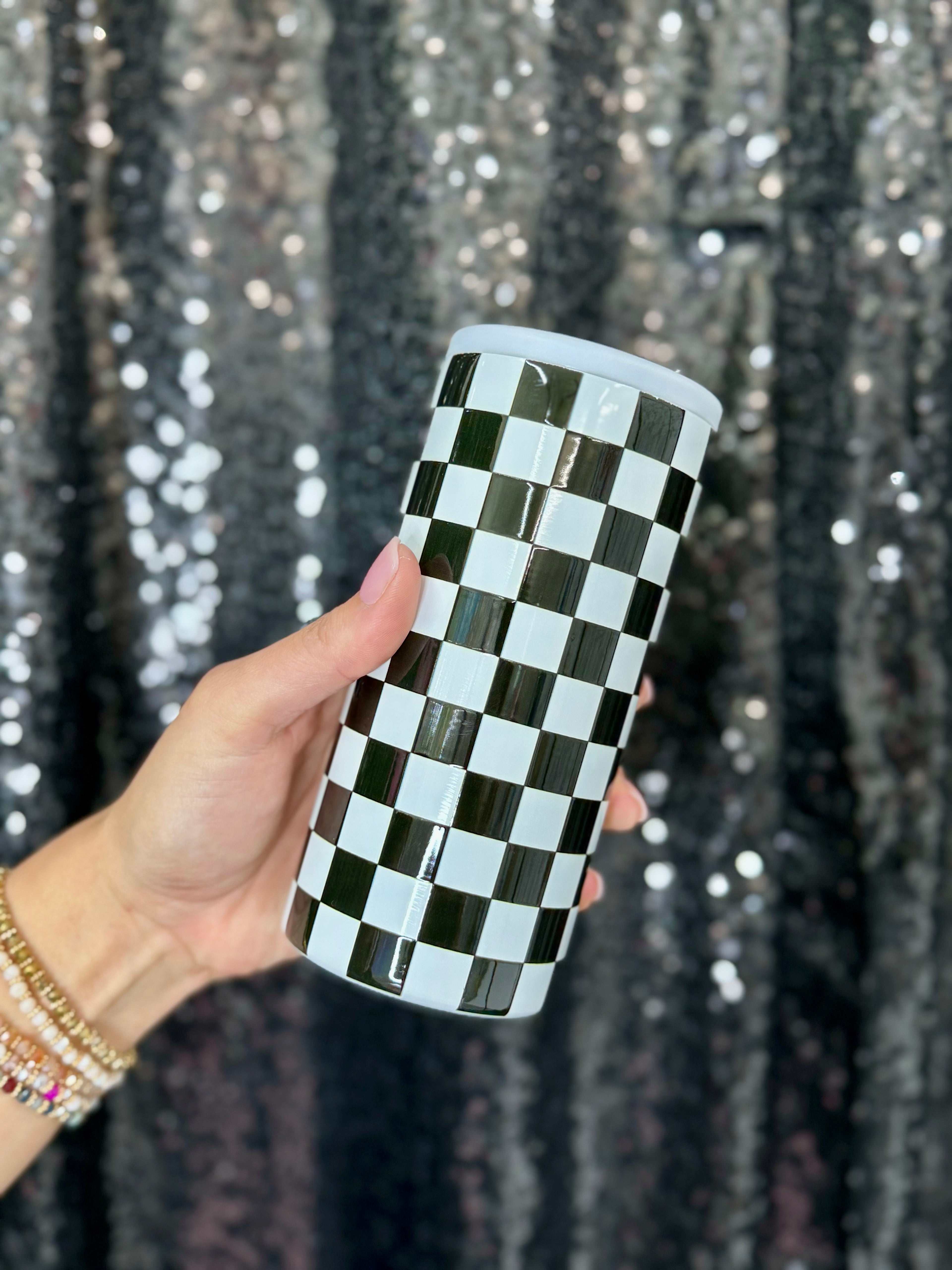 Hard Cooling Can in Checkerboard