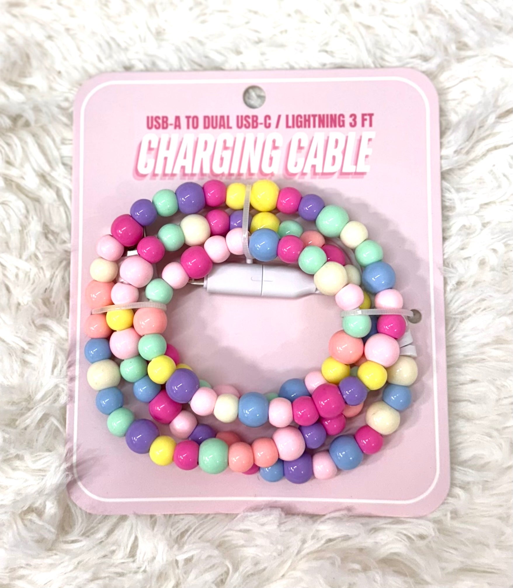 Beaded Fast Charging Cable