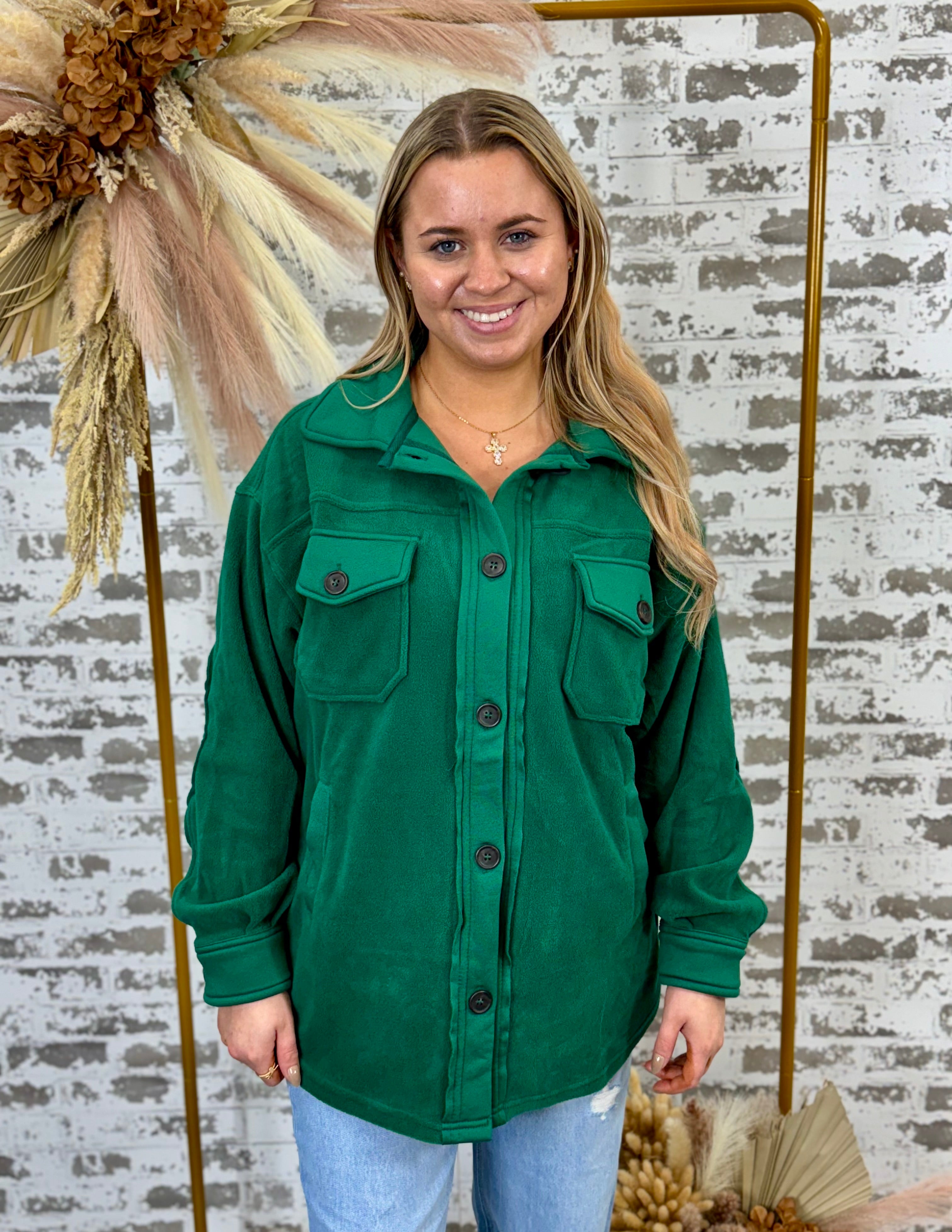 Button Me Down Shacket