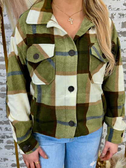Falling For Plaid Shacket