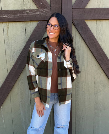 Falling For Plaid Shacket