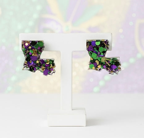 Louisiana Krewe Earrings