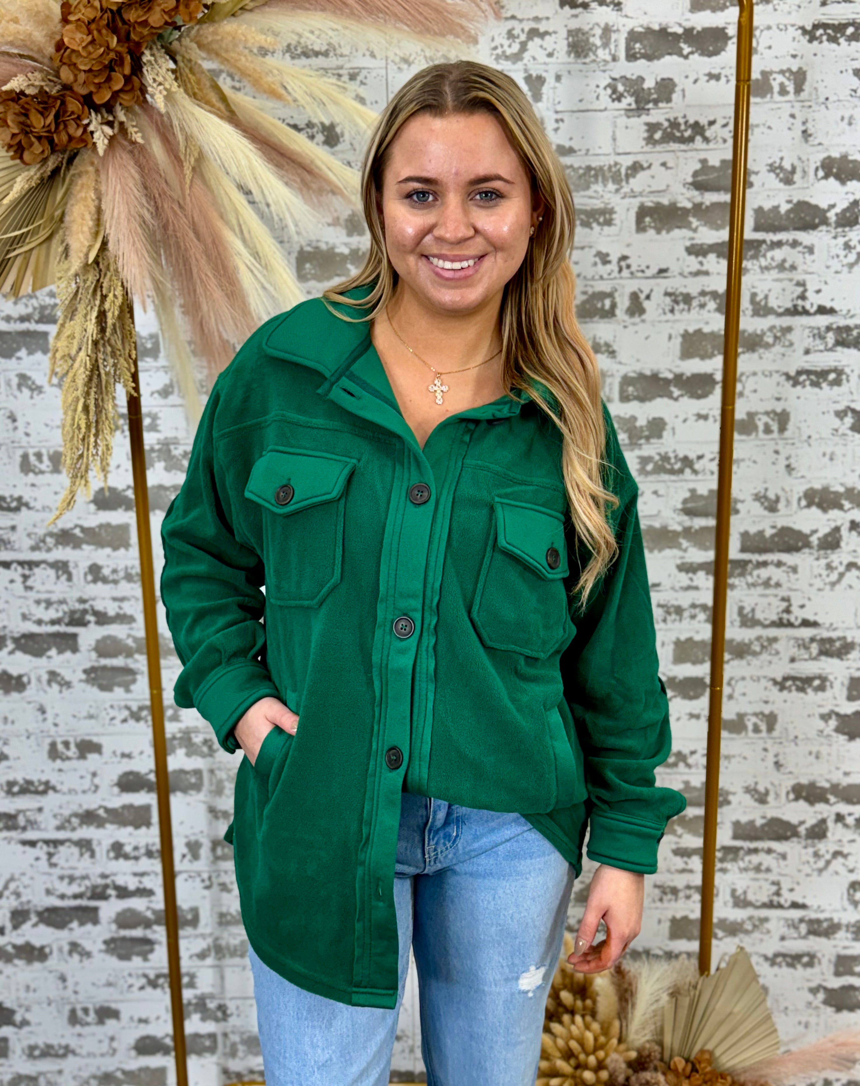 Button Me Down Shacket