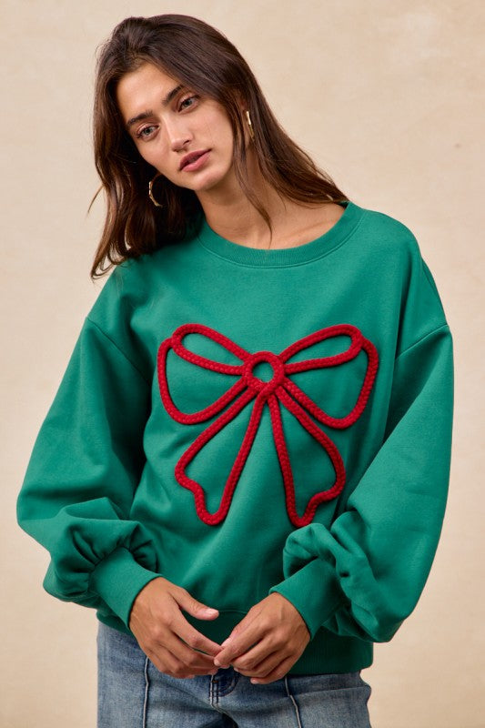 Festive Favorite Balloon Sleeve Sweater