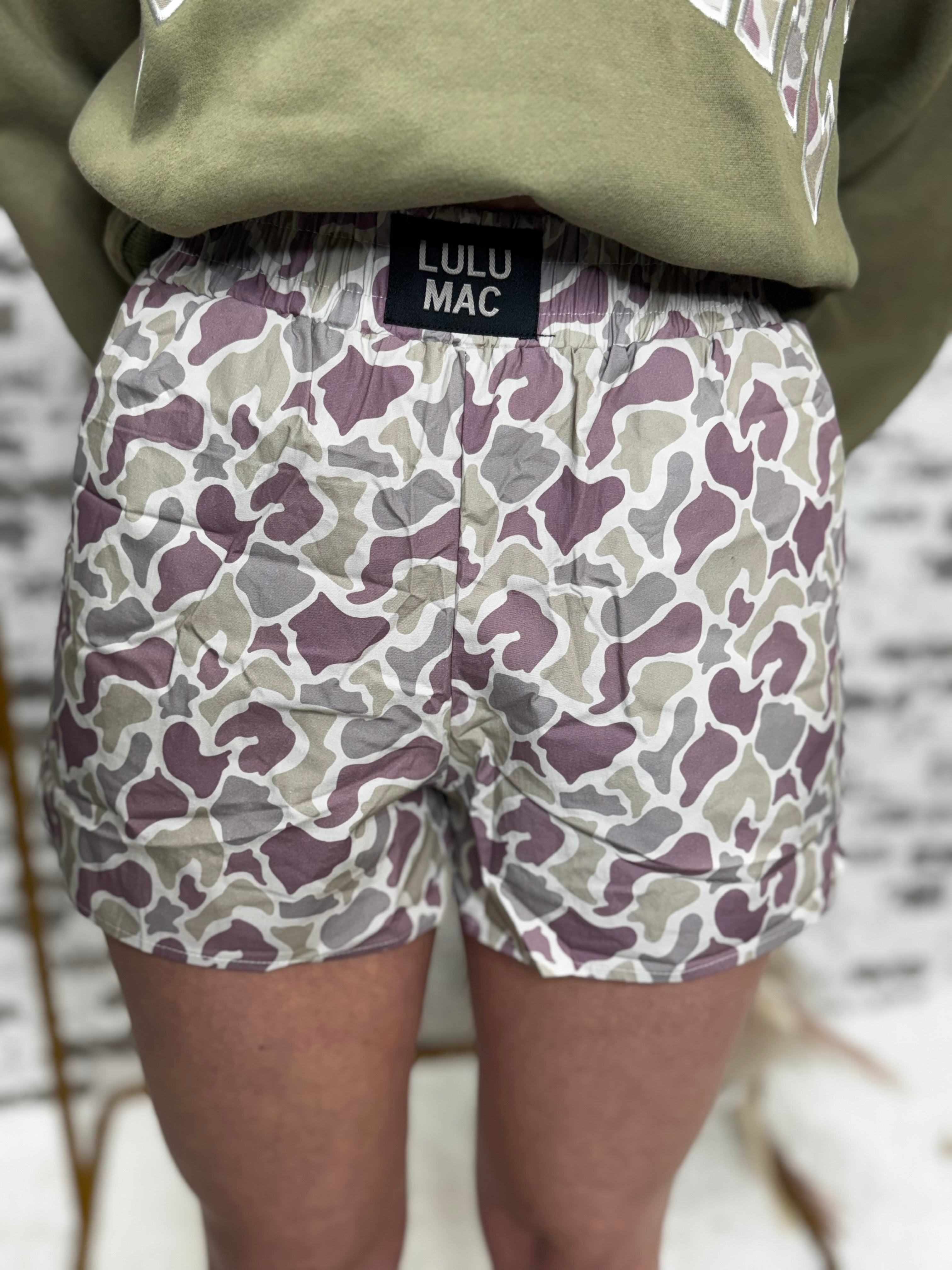 LULU MAC- CAMO BOXER SHORT