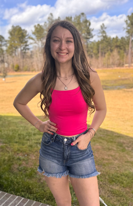 Clean Cut Denim Shorts