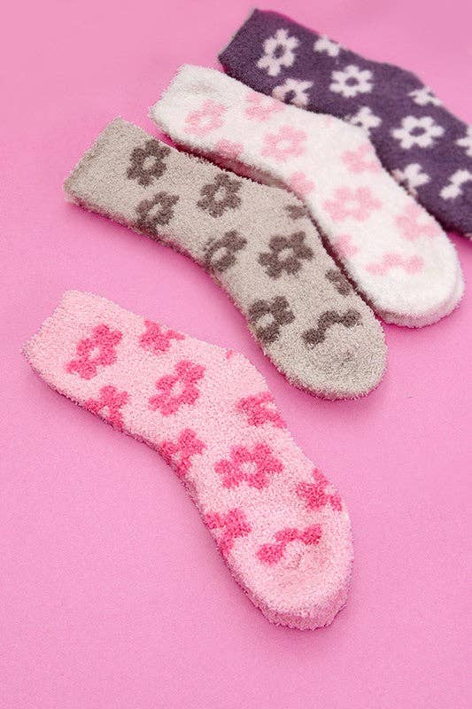 Daisy Cozy Fleece Socks