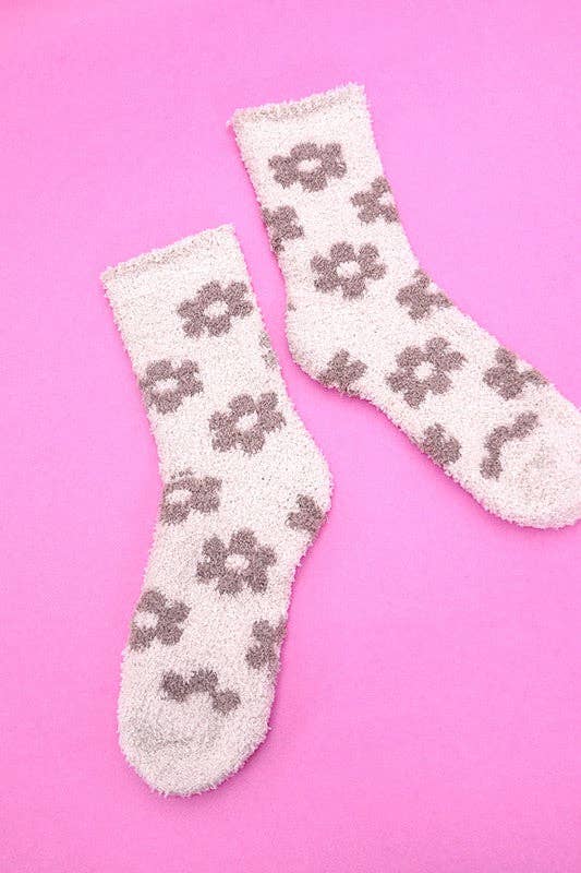 Daisy Cozy Fleece Socks